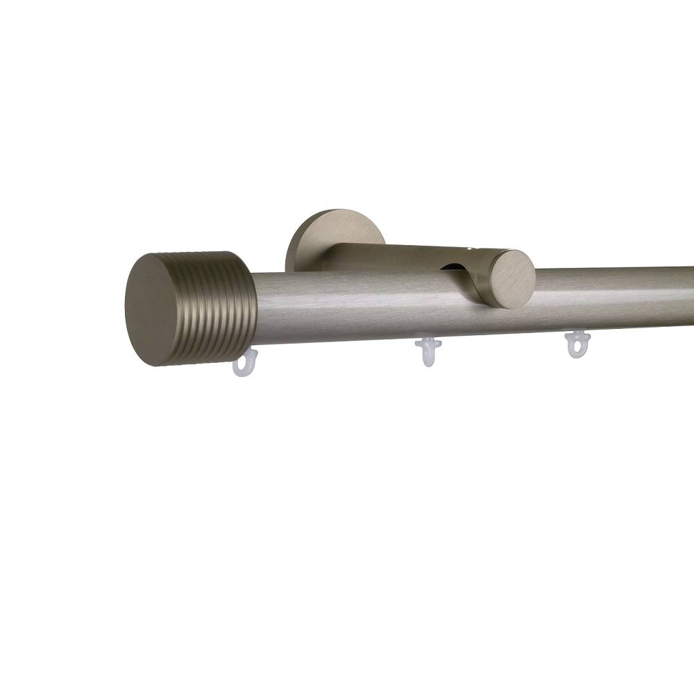 Verona M81 28 mm Cylinder Aluminum Poles Set Single Bracket for 8cm Wave Curtains Champagne 1 Verona M81 28 mm Cylinder Aluminum Poles Set Single Bracket for 8cm Wave Curtains Champagne
