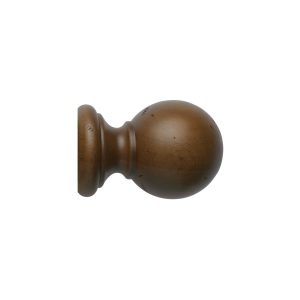 Vintage 40 mm Finial Ball Loose Dark Oak