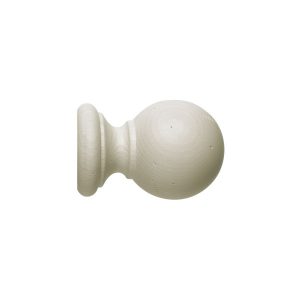 Vintage 40 mm Finial Ball Loose Ivory Wash