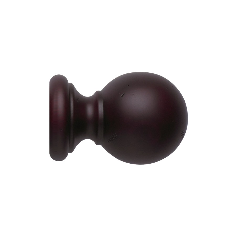 Vintage 50 mm Finial Ball Loose Mahogany